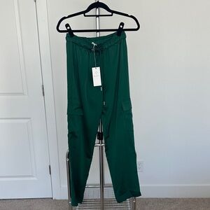 Wayf Satin Drawstring Waist Pants